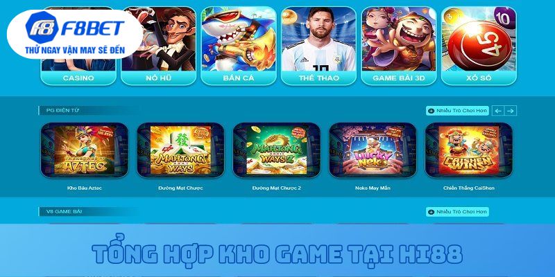 Tổng hợp các trò chơi tại Hi88