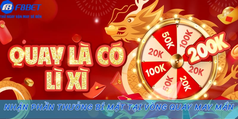 Nhận phần thưởng bí mật tại vòng quay may mắn